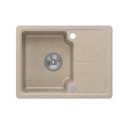 Quadri Kendal bež peščeni granitni pomivalnik 58x44cm z odcejalnim delom 1208967405