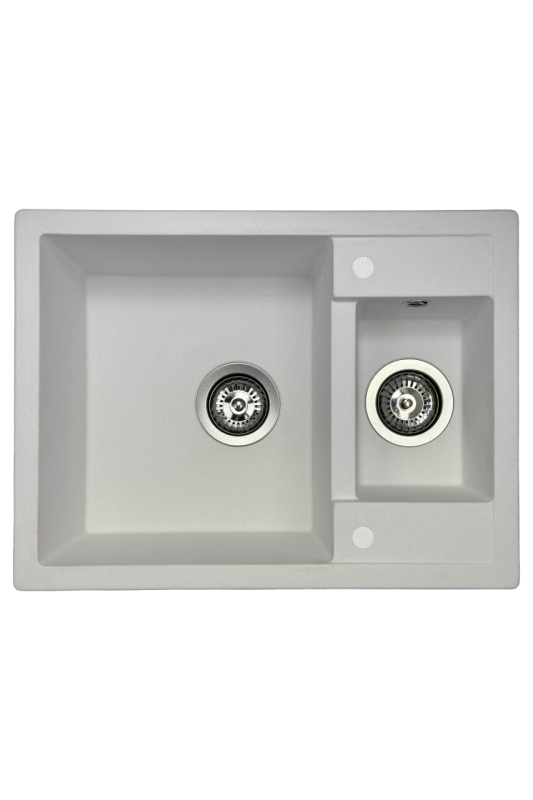 GraniteMy Smart ekstra plitka 1,5 granitna nadgradna bela pomivalno korito 58x44cm 1208967418