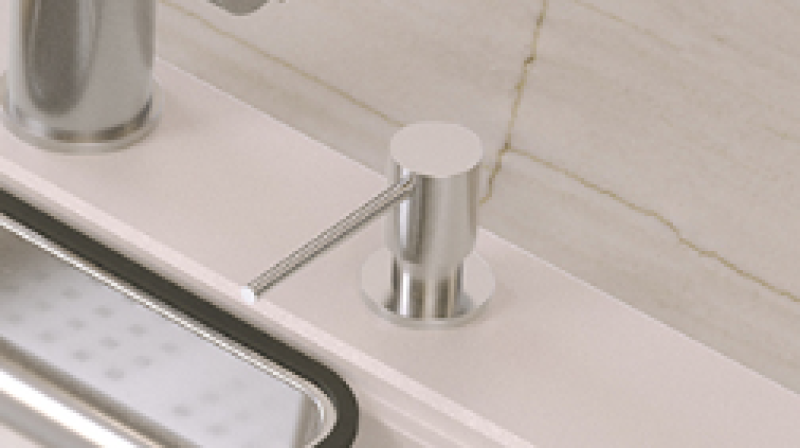 Quadri Luxor Vgradni Dozator Mila, iz Nerjavečega Jekla, ponovno polnjenje od zgoraj, 1208967508