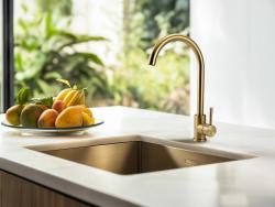Pure.Sink Prestige pomivalno korito 40x40 cm PVD Zlato 10mm radijus za vgradnjo, plosko vgradnjo in nadgradnjo PPG4040-60