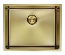 Pure.Sink Prestige pomivalno korito 50x40 cm PVD Zlato 10mm radijus podvgradnja, poravnana vgradnja in nadvgradnja PPG5040-60