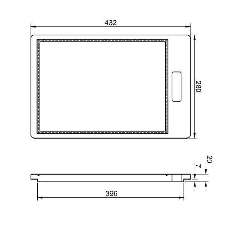 Pure.Sink Prestige lesena rezalna deska PPGCB40-23