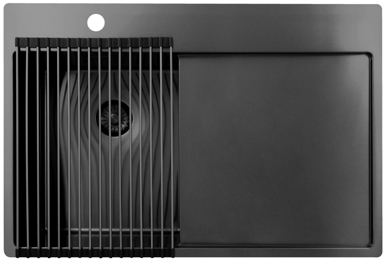 Pure.Sink Prestige valjčna podloga za pomivalno korito Gun Metal PPGRM40-61