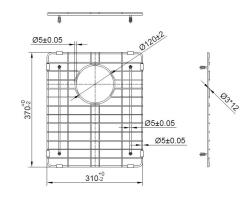 Pure.Sink Prestige talno stojalo 34 Baker PPGGD34-62
