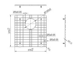 Pure.Sink Prestige talno stojalo 40 Gun Metal PPGGD40-61