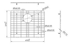 Pure.Sink Prestige talno stojalo 50 Zlato PPGGD50-60