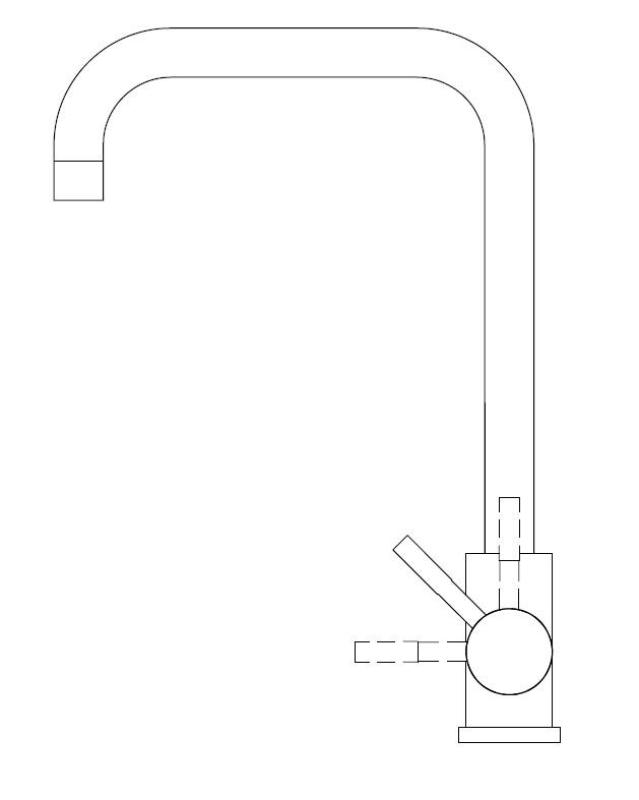 Pure.Sink Elite Steel Pure kuhinjska pipa Mat črna PS8010-10