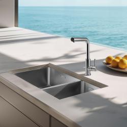 Pure.Sink Elite Steel Spark-S kuhinjska pipa iz nerjavečega jekla z izvlečno cevjo PS8041-02