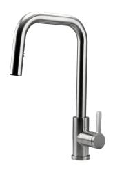 Pure.Sink Elite Steel Crystal-S kuhinjska pipa nerjaveče jeklo z izvlečno cevjo PS8050-02