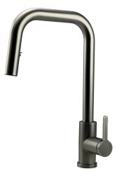 Pure.Sink Elite Steel Crystal-S kuhinjska pipa PVD Gun metal z izvlečno izlivno cevjo PS8050-61