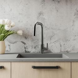 Pure.Sink Elite Steel Crystal-S kuhinjska pipa PVD Gun metal z izvlečno izlivno cevjo PS8050-61