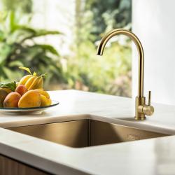 Pure.Sink Elite Steel Stream kuhinjska armatura PVD Brušeno zlato PS8044-60