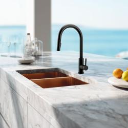 Pure.Sink Elite Steel Stream-S kuhinjski pipa Mat črna z izvlečno cevjo PS8045-10