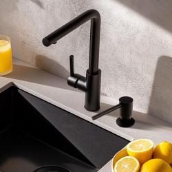 De Pure.Sink Elite Steel Shine milnik Matzwart PS9010-10