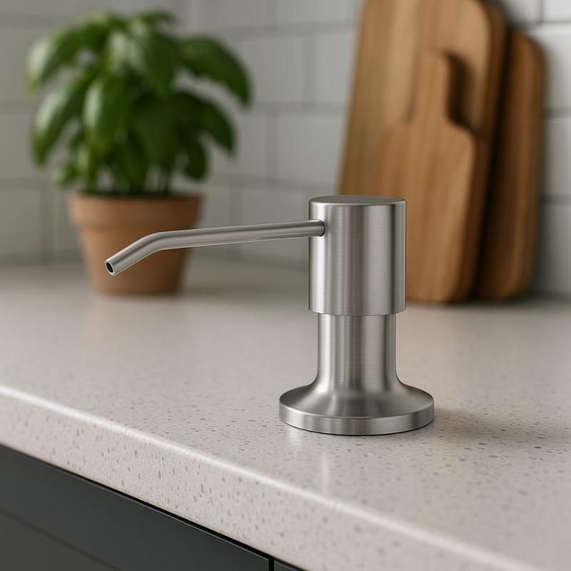 Quadri Manchester Vgrajen Dozator za Milo iz Nerjavečega Jekla - Polnjenje od Zgoraj 1208967655