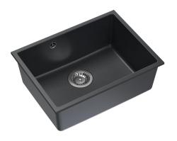 Quadri Elston Antracit Granit Podgradni Pomivalnik 495x360mm z Inox Čepom 1208967659