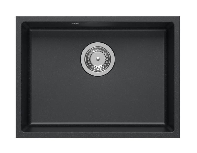 Quadri Elston Antracit Granit Podgradni Pomivalnik 495x360mm z Inox Čepom 1208967659