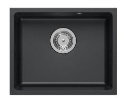 Quadri Elston Antracit Granit Podgradno Korito 420x335mm s Inox Čepom 1208967660