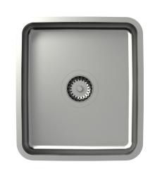 Aquadesign Oxford Inox Pomivalno Korito 35x40cm Vgradno z Inox Čepom - 1208967761