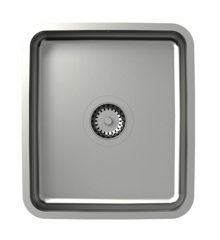 Aquadesign Oxford Inox Pomivalno Korito 35x40cm Vgradno z Inox Čepom - 1208967761