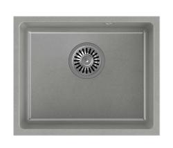 Quadri Elston Sivi Granitni Podpultni Pomivalnik 420x335mm z Nerjavečim Jeklom Čep 1208967775