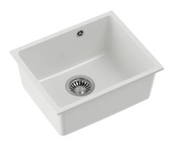 Quadri Elston Bela Granitna Vgradna Pomivalna Korita 420x335mm z RVS Čepom 1208967776