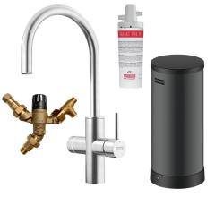 Franke Maris water hub 7L bojler 3-v-1 z Touch elektronsko pipo za vrelo vodo iz nerjavnega jekla z obvodom waterhub 1208967849