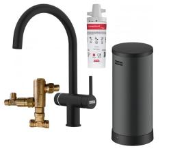 Franke Maris Water Hub 7L kotel 3-1 s Touch elektronsko pipo za vrelo vodo mat črna z mešalnim kompletom za vodo 1208967855
