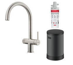 Franke Maris waterhub 4L kotel 3-1 s Twist mehanskim kuhalnim vodovodnim pipo iz nerjavnega jekla 160.0711.523