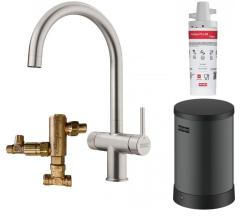 Franke Maris waterhub 4L kotliček 3-1 z mehansko Twist pipo za vrelo vodo iz nerjavnega jekla z mešalnim kompletom waterhub 1208967858