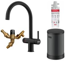 Franke Maris water hub 4L bojler 3-1 z Twist mehansko kuhinjsko pipo za vrelo vodo mat črna z bypassom waterhub 1208967862