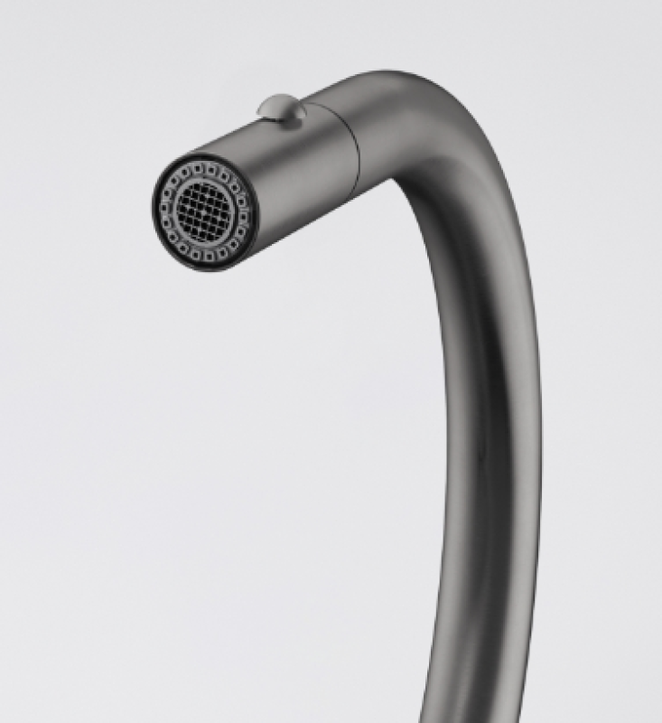 Franke Mythos Masterpiece Kuhinjska Pipa Antracit z J-izlivom in Izvlečno Pršilno Glavo - 115.0711.555