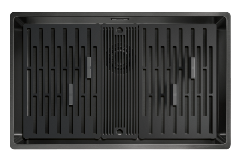 Franke Mythos Masterpiece BXM 210.68 Velika Gun Metal pomivalno korito PVD Antracit 685x410mm Ravna vgradnja in Podgradnja - 127.0676.885