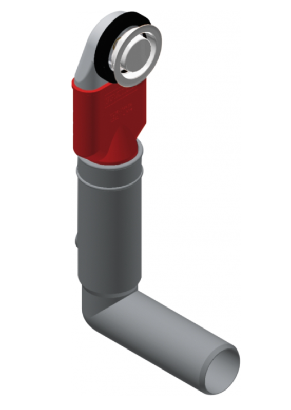 Franke Okrogla Prelivna Sponka Kot 107/127 Nerjaveče Jeklo Barva 133.0459.871