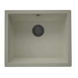 GraniteMy Universal Taupe Granitno Pomivalno Korito 50x40 cm nadgradna, podgradna in poravnana vgradnja z gun metal čepom - 1208967910