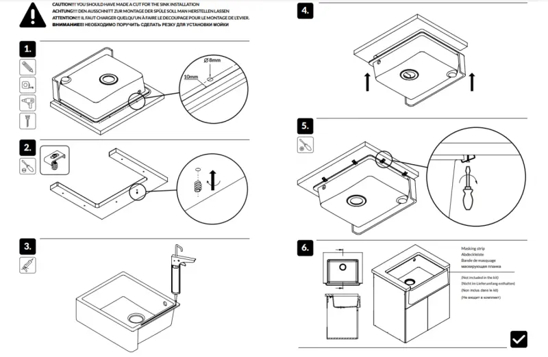 GranitMy Tradition Podeželsko Pomivalno Korito Granitno Pomivalno Korito 60x48 cm Črna Podgradnja in Ravna Gradnja z Zlato Zaporko 1208967938