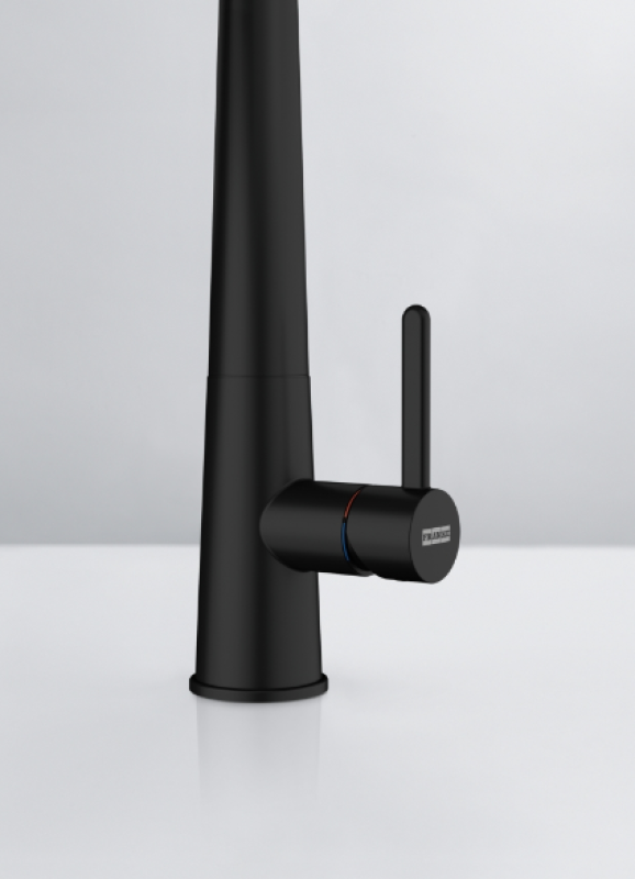 Franke Icon Enoročna Kuhinjska Armatura z Gibljivo Ročno Prho, Črna 115.0690.598