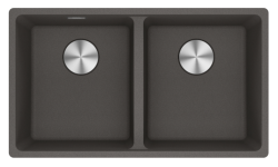 Franke Maris MRG 220-35-35 Fragranite Slate Grey Dvojno pomivalno korito sivo temno Vgradnja v ravno površino 135.0714.633