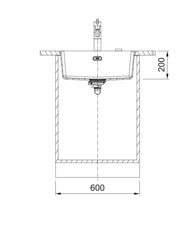 Franke Maris MRG 110-52 Fragranite Slate Grey Pomivalno korito - Podgradnja, Temno siva 125.0714.603