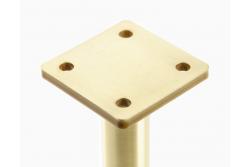 GTV RONDA SIMPLE pohištvena noga, preklopljena, H=180 mm, fi25 mm, jeklo, zlato brušeno