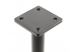 GTV RONDA SIMPLE pohištvena noga, izpostavljena, H=180 mm, fi25 mm, jeklo, črna mat