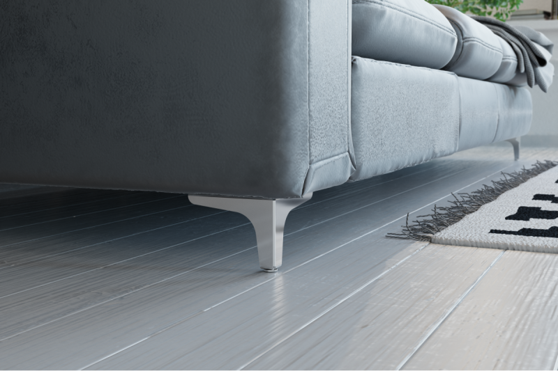 STGY jeklena noga, 135x135, h=130mm, krom
