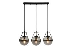 Stropna svetilka DROP 3, 7134, AC220-240V, 50/60Hz, 3*E27, max.25W, dolžina 68 cm, črna