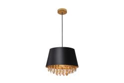 Stropna svetilka NESTO, 5994, AC220-240V, 50/60Hz, 1 * E27, max. 40W, IP20, povp. 30 cm, črna / zlata