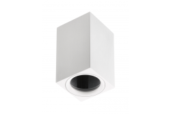 Stropna svetilka TIPO, aluminij, 60x60x100, IP20, max 50W, kvadratna. Bela