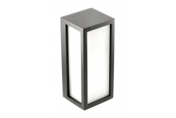 VASTI svetilka za fasado, E27, MAX. 12W, IP54, AC220-240V, 50/60Hz, črna