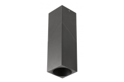 Stropna svetilka VIRGO, max. 250V, 50/60Hz, 57x57x152mm, IP20, max. 20W, kvadratna, črna