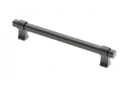 Ročaj pohištva GTV IMPERIAL, C=160 mm, L=194 mm, ZnAl, mat črna