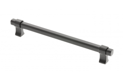 Ročaj za pohištvo GTV IMPERIAL, C=192 mm, L=226 mm, ZnAl, mat črna