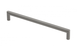 Ročaj za pohištvo GTV NYXA, C=192 mm, L=202 mm, ZnAl, svetlo grafitno